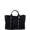 Chanel Deauville NM Tote Mixed Fibers Small