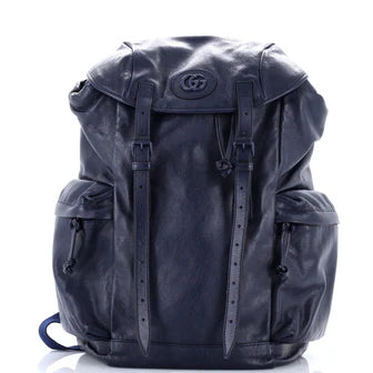Gucci RE(BELLE) Monochrome Multipocket Backpack Leather Large