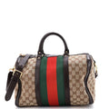 Gucci Vintage Web Boston Bag GG Canvas Medium