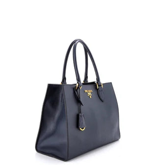 Prada Convertible Open Tote Saffiano Leather Medium