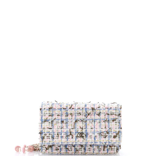 Chanel Charms Wallet on Chain Quilted Tweed
