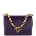 Prada Chain Flap Bag Vernice Saffiano Leather Small