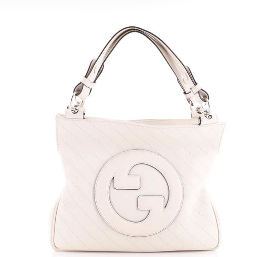 Gucci Blondie NM Tote Diagonal Quilted Leather Small