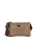 Gucci Web Strap Messenger Bag GG Canvas Small