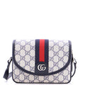 Gucci Ophidia Flap Shoulder Bag GG Coated Canvas Mini