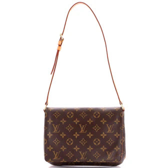 Louis Vuitton Musette Tango Handbag Monogram Canvas