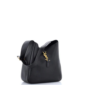 Saint Laurent Le 5 a 7 Supple Hobo Leather Small