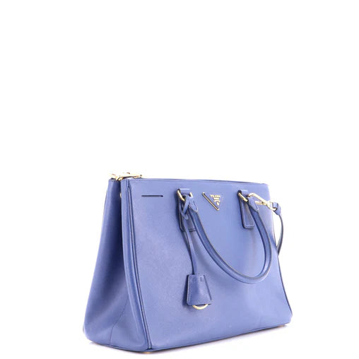 Prada Double Zip Lux Tote Saffiano Leather Medium