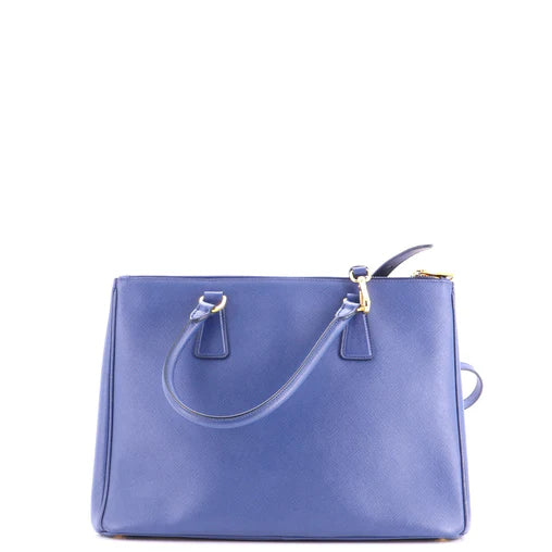 Prada Double Zip Lux Tote Saffiano Leather Medium