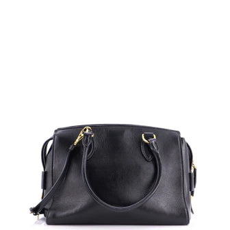 Prada Convertible Zip Around Satchel City Calfskin Medium