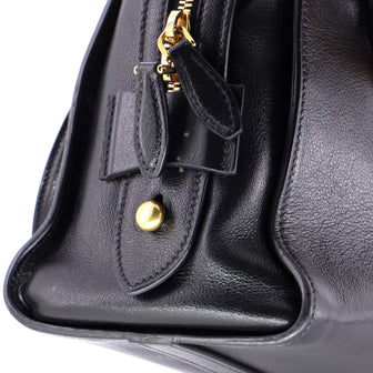Prada Convertible Zip Around Satchel City Calfskin Medium