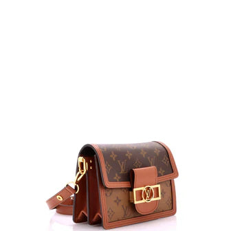 Louis Vuitton Dauphine Shoulder Bag Reverse Monogram Canvas Mini