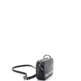 Balenciaga Logo Ville Camera Bag Leather XS