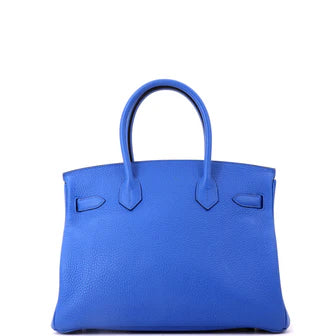 Hermes Birkin Handbag Verso Clemence with Palladium Hardware 30