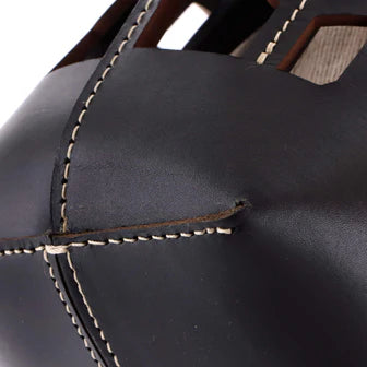 Chloe Kayan Tote Laser Cut Leather and Canvas Small