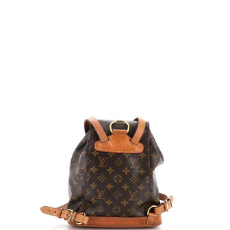 Louis Vuitton Vintage Montsouris Backpack Monogram Canvas MM