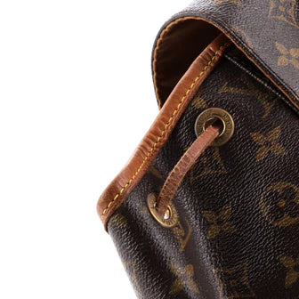 Louis Vuitton Vintage Montsouris Backpack Monogram Canvas MM
