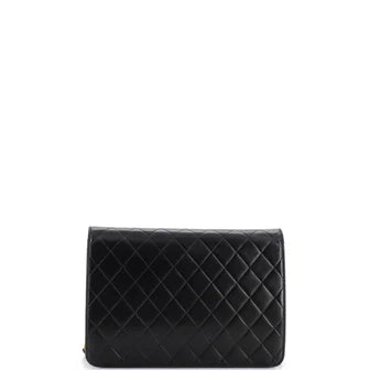 Chanel Vintage Clutch with Chain Quilted Leather Medium