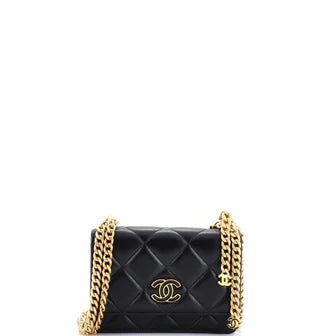 Chanel Pending CC Wallet on Chain Quilted Lambskin Mini