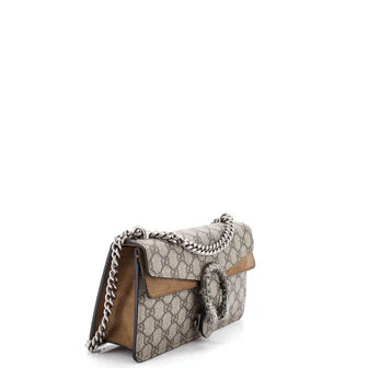 Gucci Dionysus Bag GG Coated Canvas with Crystal Embellished Metal Small