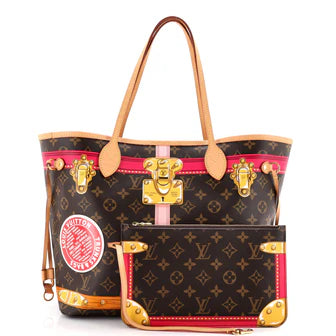 Louis Vuitton Neverfull NM Tote Limited Edition Summer Trunks Monogram Canvas MM