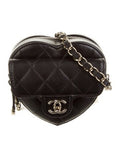 Chanel min CC in love heart bag