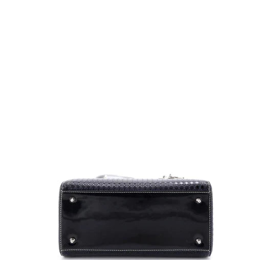 Christian Dior Lady Dior Bag Micro Cannage Ombre Metallic Calfskin Medium