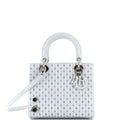 Christian Dior Lady Dior Bag Embroidered Leather with Applique Medium