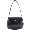 Prada Cleo Flap Shoulder Bag Spazzolato Leather Small