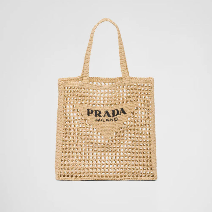 Prada crochet tote bag