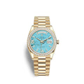 Rolex light blue gold