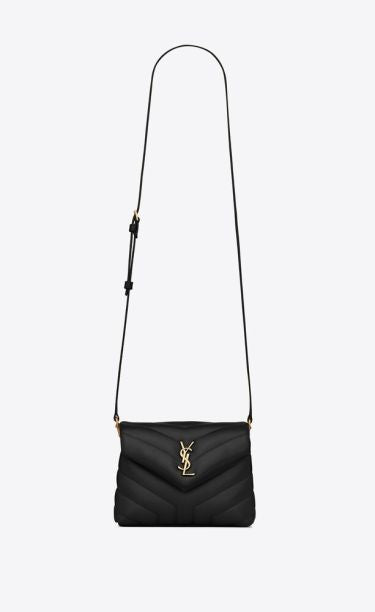 Saint Lauren loulou small bag in quilted leather