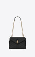 Saint Lauren toy loulou in quilted leather bag
